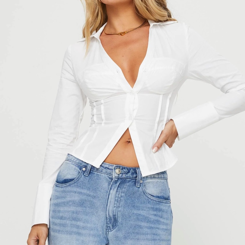 Princess Polly Zifa Shirt White